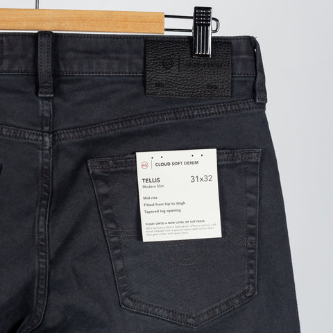 Tellis 7yrs Sulfur Pure Black Cloud Soft Denim - Mr.Derk