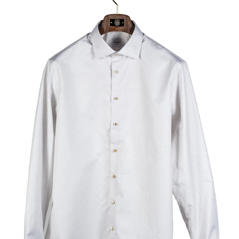 Champagne Patterned Twill Dress Shirt - Mr.Derk