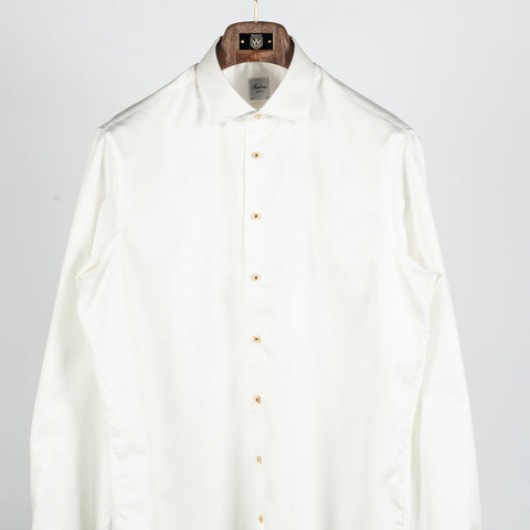 Champagne Twill Shirt with Contrast - Mr.Derk