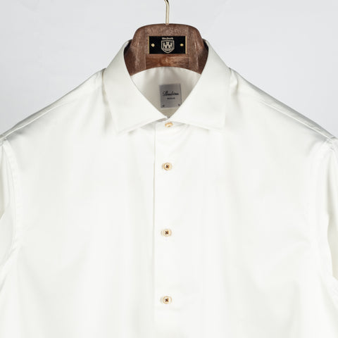 Champagne Twill Shirt with Contrast - Mr.Derk
