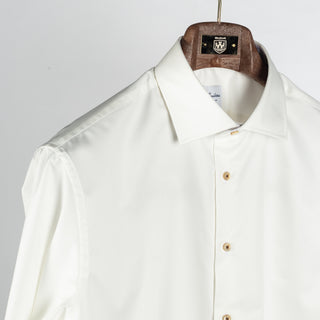 Champagne Twill Shirt with Contrast - Mr.Derk