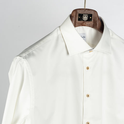 Champagne Twill Shirt with Contrast - Mr.Derk