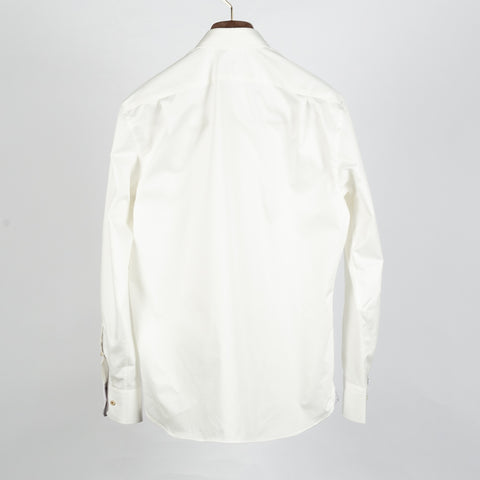 Champagne Twill Shirt with Contrast - Mr.Derk