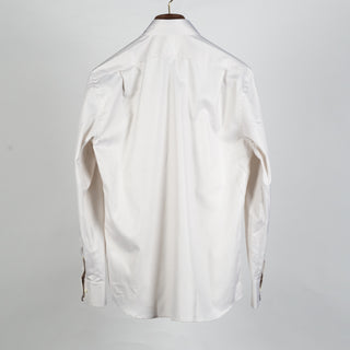 Light beige Checked Twill Dress Shirt - Mr.Derk
