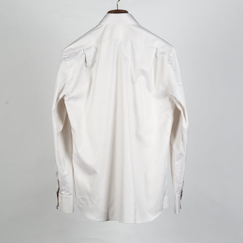 Light beige Checked Twill Dress Shirt - Mr.Derk