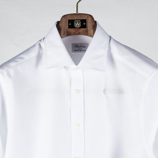 Stenstroms Textured White Dress Shirt - Cotton - View 7