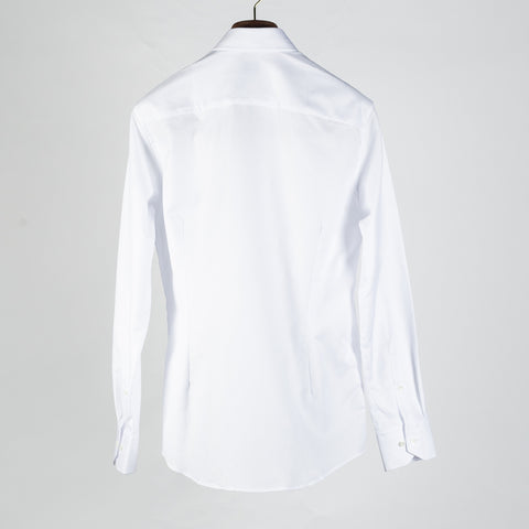 Stenstroms Textured White Dress Shirt - Cotton - View 5