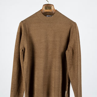 Blue Industry Tan Knit Sweater - Navy, Leather, Nylon, Polyester, Tailored Fit - View 7