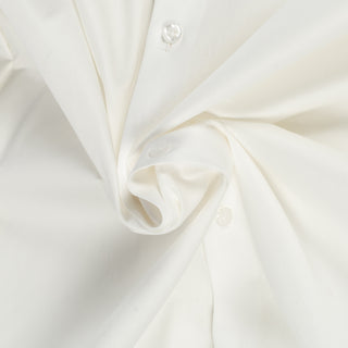 Lief Horsens Off White Stretch Dress Shirt - Navy, Cotton, Stretch - Alternate View