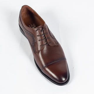 Dr.Mod Brown Brogue Cap Toe Dress Shoe - Leather, Italian - View 6