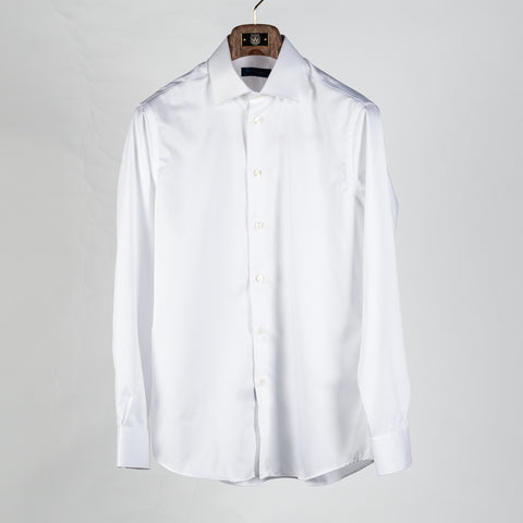 Mr.Derk Blu 360 Off White Dress Shirt - Cotton, Slim Fit