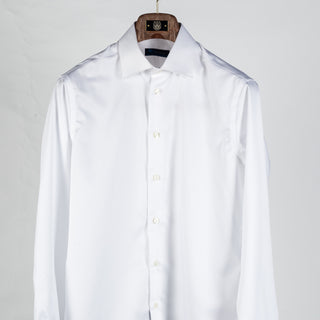Mr.Derk Blu 360 Off White Dress Shirt - Cotton, Slim Fit - View 6