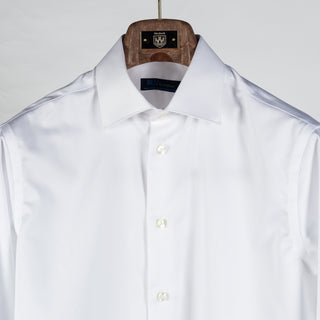 Mr.Derk Blu 360 Off White Dress Shirt - Cotton, Slim Fit - View 7