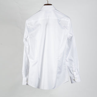 Mr.Derk Blu 360 Off White Dress Shirt - Cotton, Slim Fit - View 5