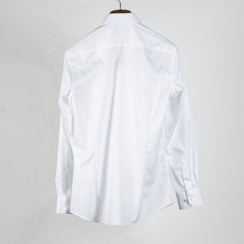 Mr.Derk Blu 360 Off White Dress Shirt - Cotton, Slim Fit - View 5