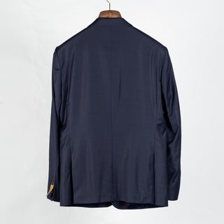 Lief Horsens Navy Wool Blend Suit - Wool, Polyester, Stretch, Tapered, Knit - View 5
