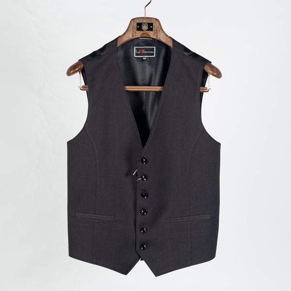 Charcoal Statin 6 Button Vest