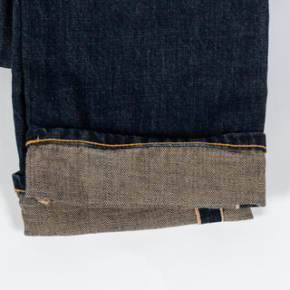 Tellis Selvage 15 Year Dome 12oz Denim - Navy, Cashmere, Denim, Leather, Slim Fit - Alternate View