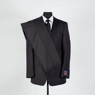 Charcoal Giorgio Fiorelli Suit - Polyester, Viscose, Stretch, Classic Fit - Alternate View