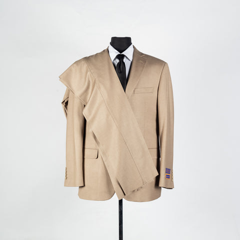 Tan Giorgio Fiorelli Suit - Polyester, Viscose, Stretch, Classic Fit - Alternate View