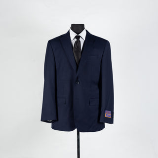 Navy Giorgio Fiorelli Suit - Polyester, Viscose, Stretch, Classic Fit