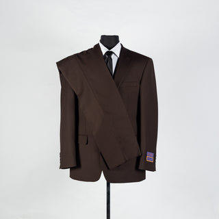 Brown Giorgio Fiorelli Suit - Polyester, Viscose, Stretch, Classic Fit - Alternate View