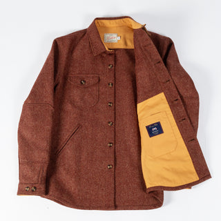 Dehen 1920 Dehen Brick Herringbone Crissman Overshirt 7