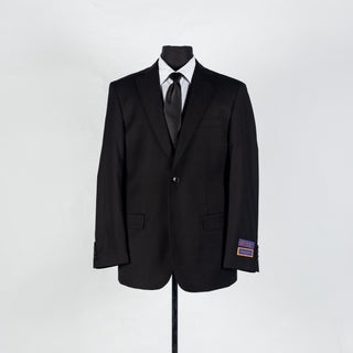 Black Giorgio Fiorelli Suit - Polyester, Viscose, Stretch, Classic Fit