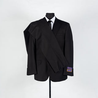 Black Giorgio Fiorelli Suit - Polyester, Viscose, Stretch, Classic Fit - Alternate View