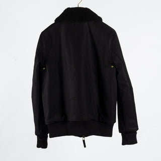 Dehen 1920 Dehen Black Flyer's Club Jacket w/ Mouton Collar 7