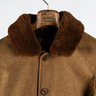 Dehen 1920 Dehen Tan Winston Jacket w/ Mouton Collar 12