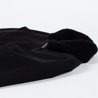 Dehen 1920 Dehen Black Flyer's Club Jacket w/ Mouton Collar 10