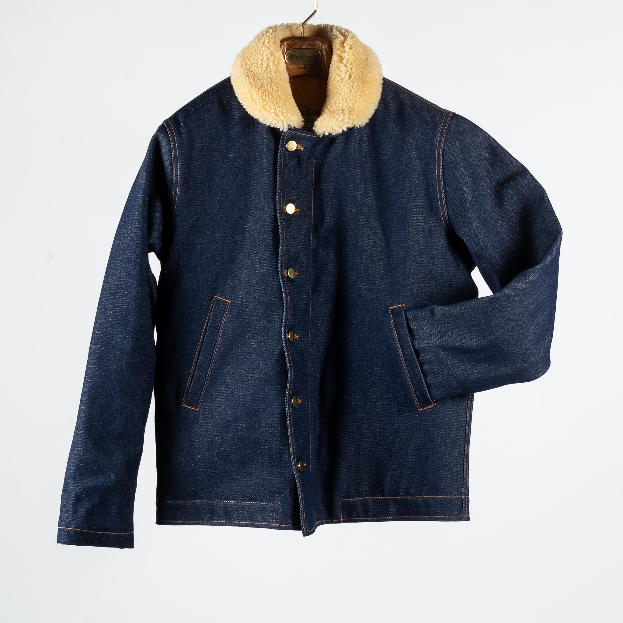 Dehen Denim N-1 Deck Jacket w/ Mouton Collar – Mr.Derk