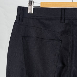 Alberto Navy Two Tone Stone 1942 Ceramica Trousers - Polyester, Viscose, Stretch, Slim Fit - View 6