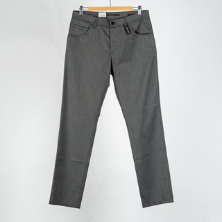 Alberto Charcoal Two Tone Stone 1942 Ceramica Trousers - Polyester, Viscose, Stretch