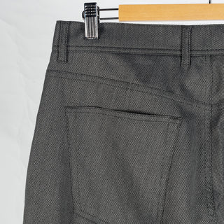Alberto Charcoal Two Tone Stone 1942 Ceramica Trousers - Polyester, Viscose, Stretch - View 6
