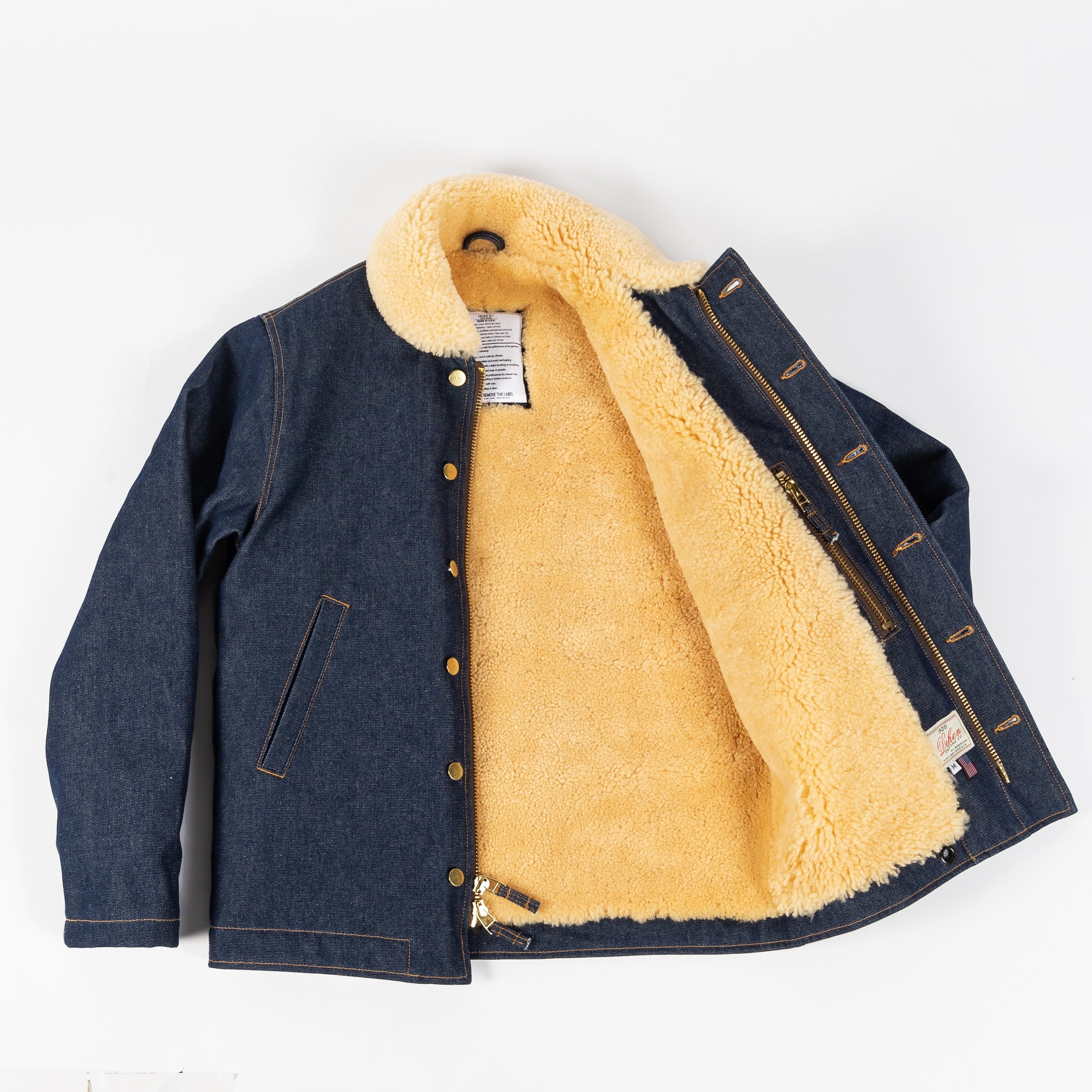 Dehen Denim N-1 Deck Jacket w/ Mouton Collar – Mr.Derk