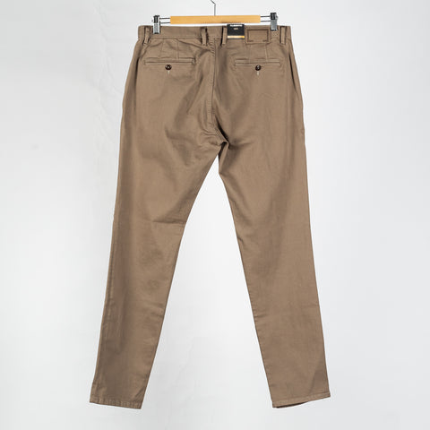 Alberto Light Brown 1582 Rob Chinos - Cotton, Stretch, Slim Fit, Knit - View 5