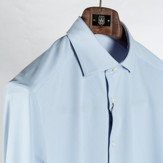 Stenstrom Light Blue Active Stretch Dress Shirt - Stretch - Detail View