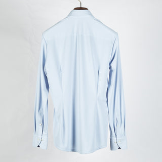 Stenstrom Light Blue Active Stretch Dress Shirt - Stretch - Back View