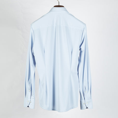 Stenstrom Light Blue Active Stretch Dress Shirt - Stretch - Back View