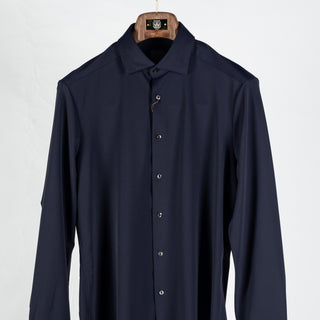Stenstrom Navy Active Stretch Dress Shirt - Stretch - View 6