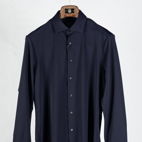 Stenstrom Navy Active Stretch Dress Shirt - Stretch - View 6