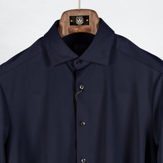 Stenstrom Navy Active Stretch Dress Shirt - Stretch - View 7