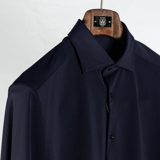 Stenstrom Navy Active Stretch Dress Shirt - Stretch - Detail View
