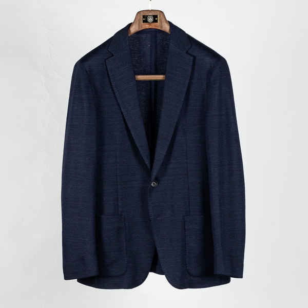 Navy Slack Linen Cotton Blazer