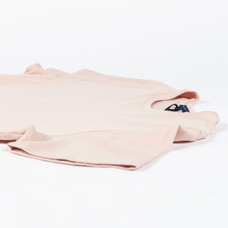 PYA Light Pink Seasonal SS26 Iconic T-Shirt - Tan, Cotton, Silk, Pima Cotton, Slim Fit, Made In Peru - View 7