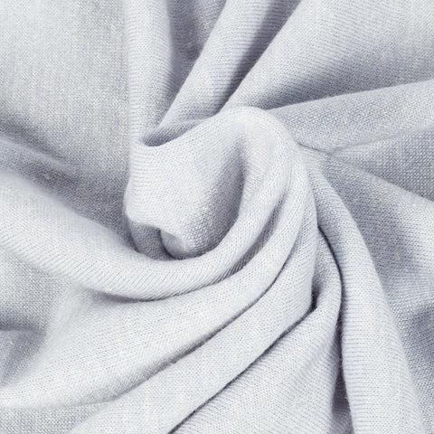 PYA Light Grey Wool Linen Blend Crewneck Sweater - Wool, Linen, Merino, Regular Fit, Knit - Alternate View