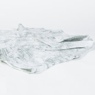 PYA Light Green Botanical Print Linen Camp Collar Shirt - Linen, Regular Fit, Textured - View 7