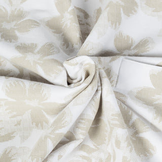 PYA Tan Hawaiian Floral Print Stretch Polo - Cotton, Pima Cotton, Peruvian Pima, Regular Fit, Made In Peru - Alternate View